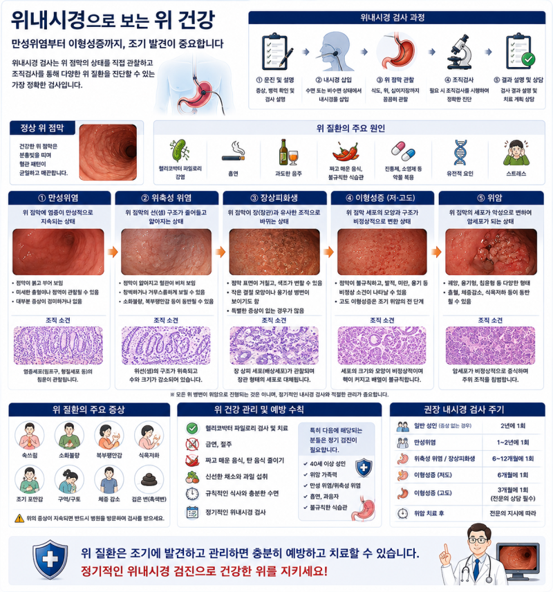 위내시경 장상피화생 소견, 겁먹기 전에 알아야 할 3가지(만성위염, 위축성위염, 장상피화생,....