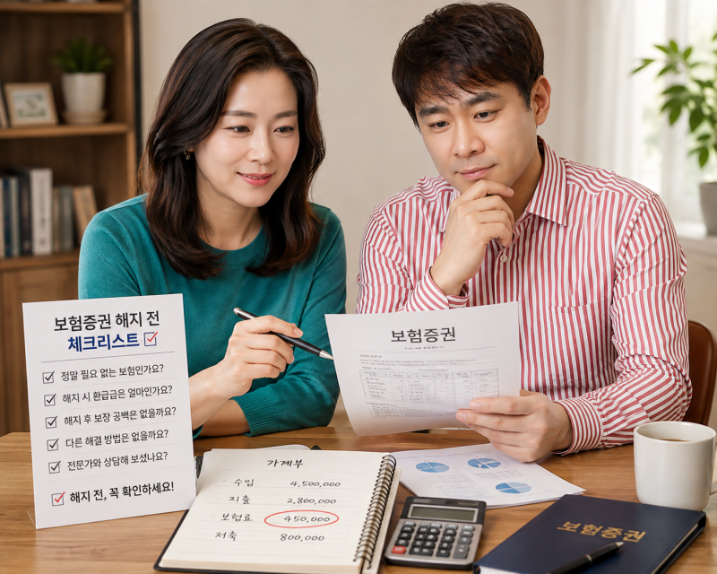 보험료 줄이기 전에 꼭 확인하세요｜해지하면 후회할 수 있는 보험 5가지