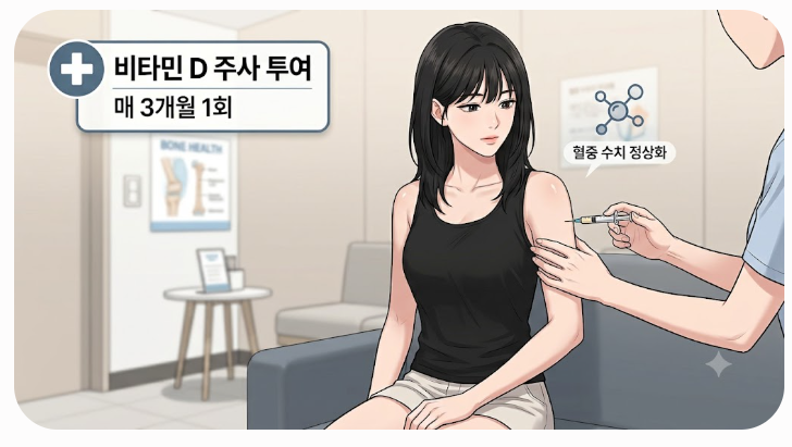 비타민 D 수치 정상/결핍 기준, 영양제·처방약·주사제 차이 및 골다공증 치료 연계 총정리