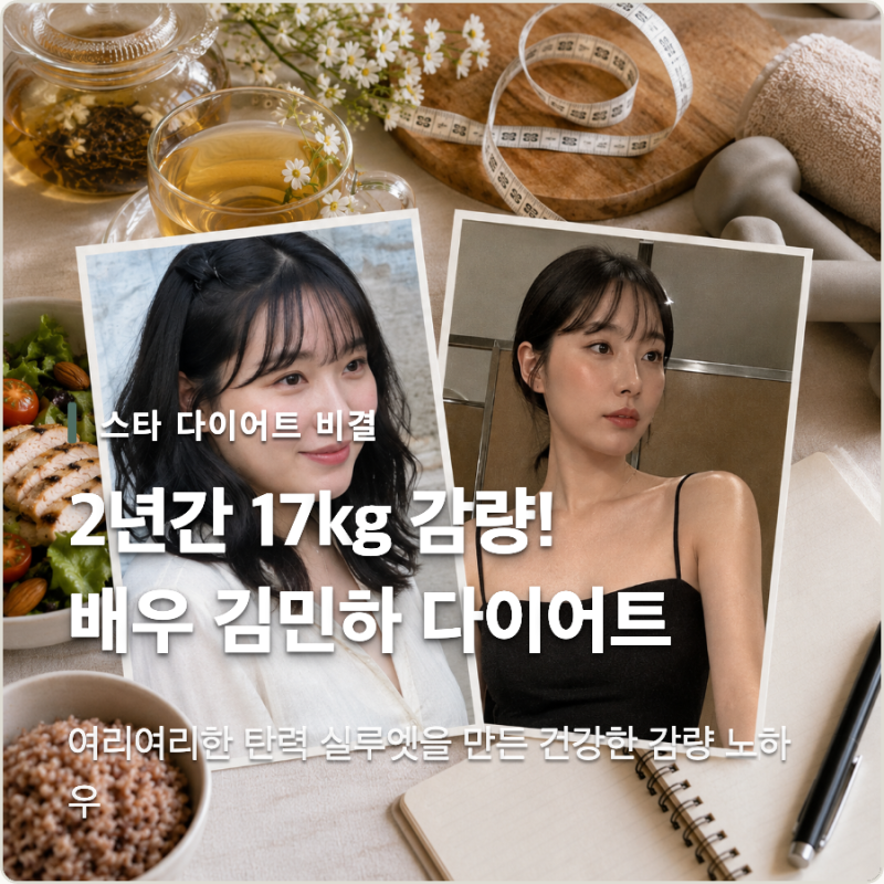 배우 김민하 다이어트 전후 및 운동 식단 총정리! 마시는 차 종류까지