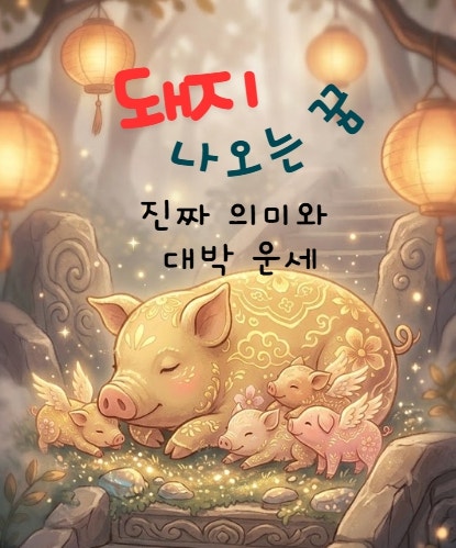 돼지 꿈을 꾸었다면 꼭 알아야 할 12가지