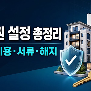전세권설정 방법과 비용, 필요 서류 및 해지 절차 총정리