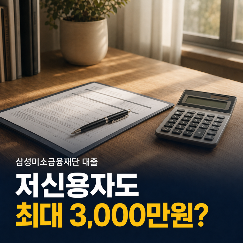 삼성미소금융재단 대출 조건 총정리, 저신용자 최대한도는 얼마일까