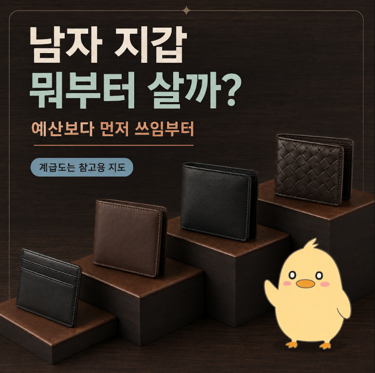 남자지갑계급도 예산별 고르는 법, 2030 입문 브랜드