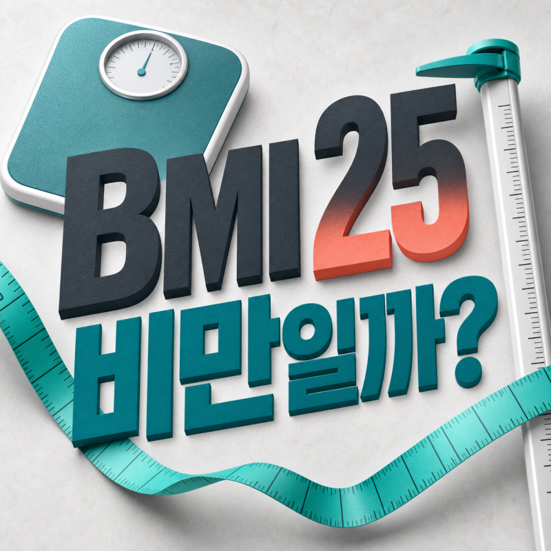 BMI 25면 비만일까? 허리둘레 남자 90·여자 85와 함께 보는 법