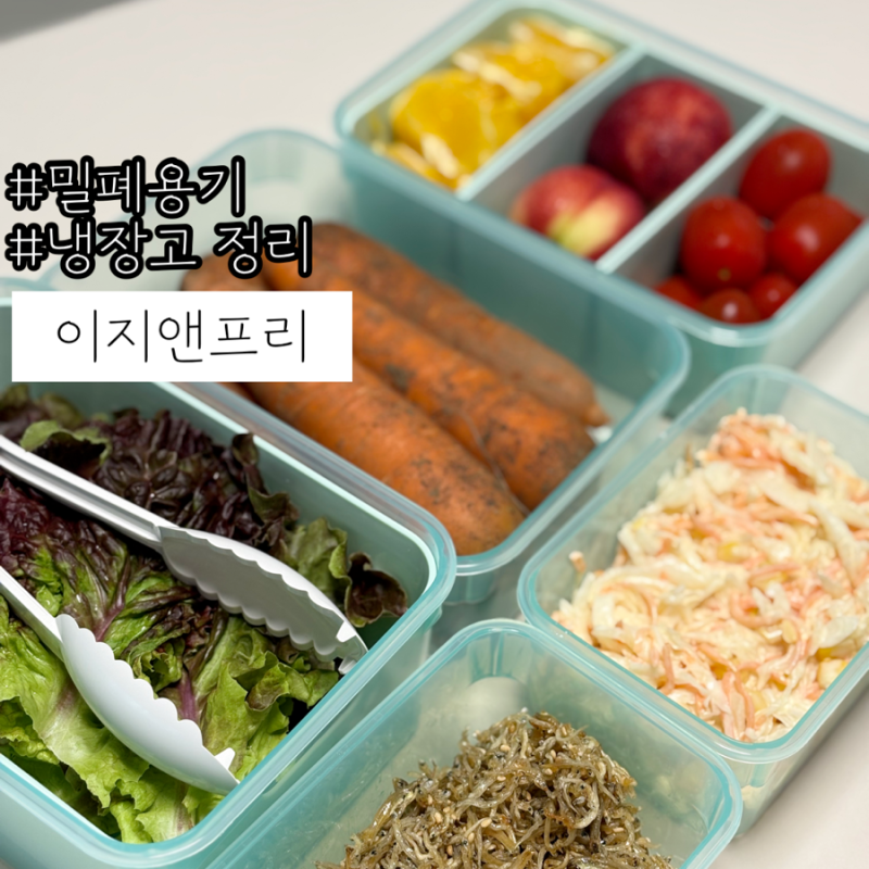 냉장고정리 필수템 밀폐용기 이지앤프리 첫만남팩 5종 솔직후기