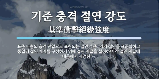 기준충격절연강도 (BIL)