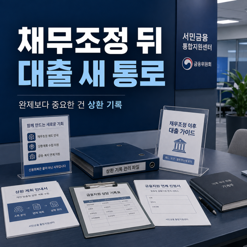 “채무조정 끝나면 다시 빌려준다는데?” 정부지원대출상품 새 통로 열렸나