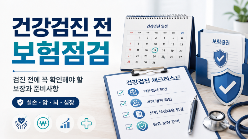 건강검진 전 보험점검, 검진 후 보험가입이 어려워질 수 있을까?