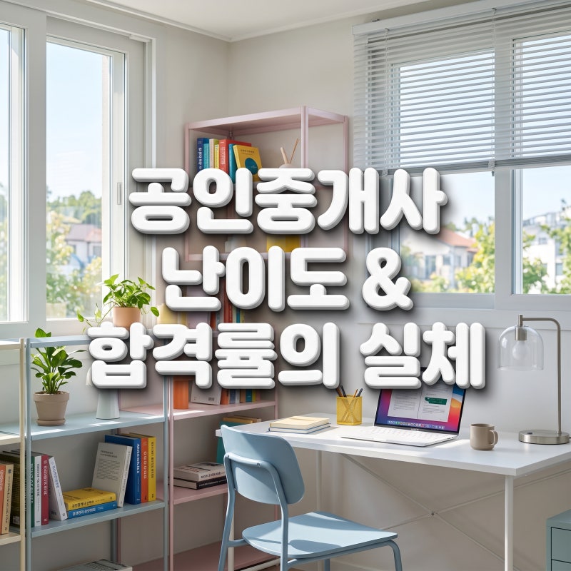 공인중개사 난이도 체감과 합격률 숫자가 보여주는 공부법