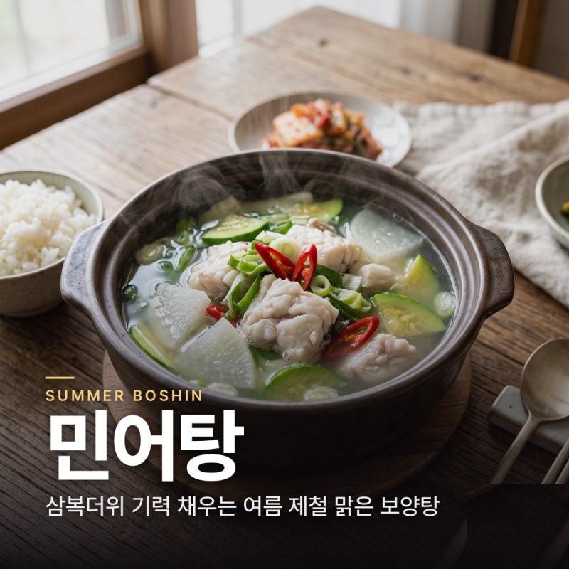 민어탕 끓이는 법 보양으로 제격인 맑은탕 한 그릇