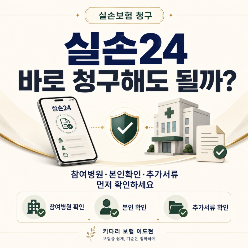 실손24로 실손보험 청구할 때 무엇부터 확인할까?