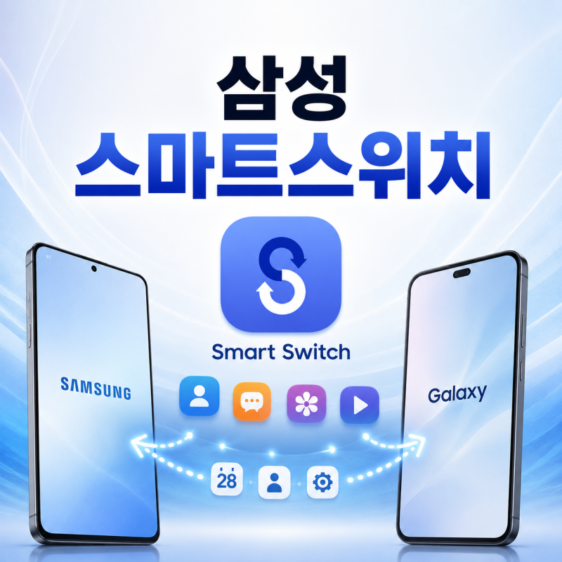 삼성 스마트스위치 사용방법, 사진 연락처 카톡까지 데이터 옮기기