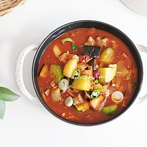 정호영 고추장찌개 레시피 돼지고기 감자 애호박찌개