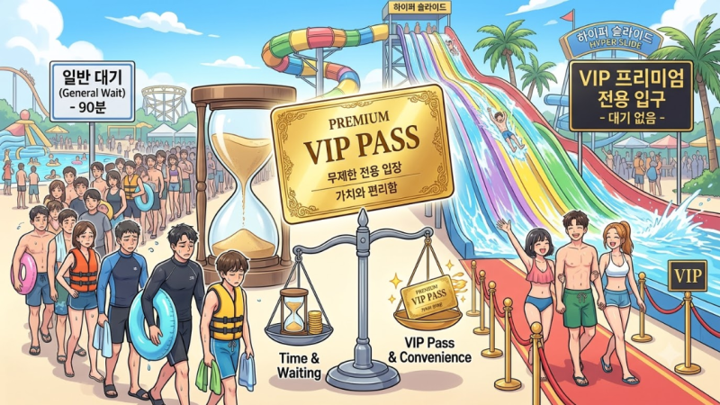 오션월드 오션패스 가격 및 VIP패스 줄 안 서는 팁 가성비 비교