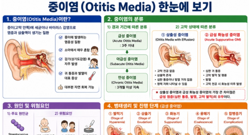 [성인간호학] 32. 중이염(Otitis Media)