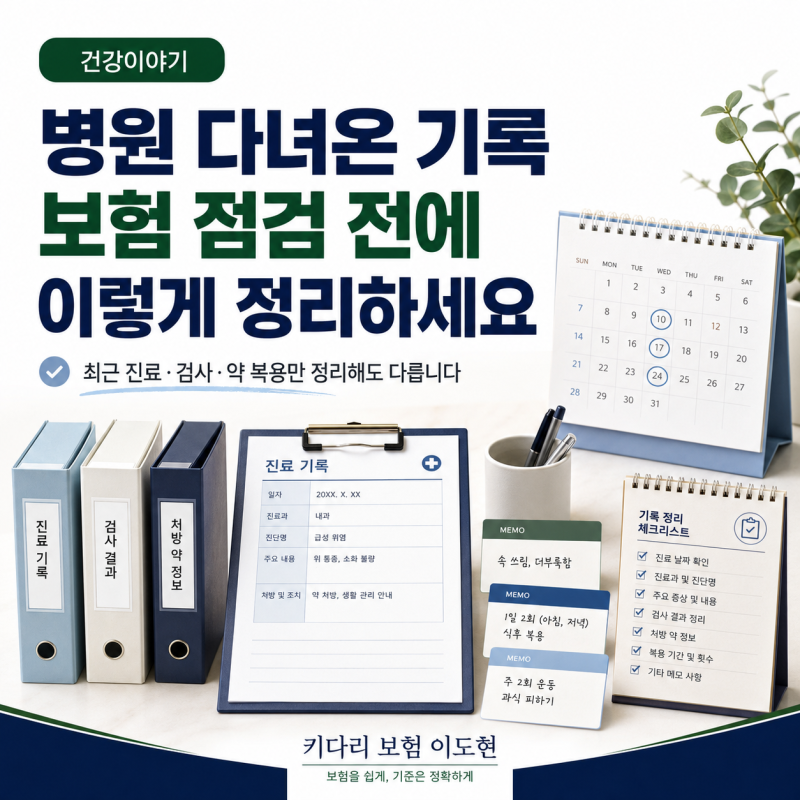 병원 다녀온 기록, 보험 점검 전에 이렇게 정리하세요