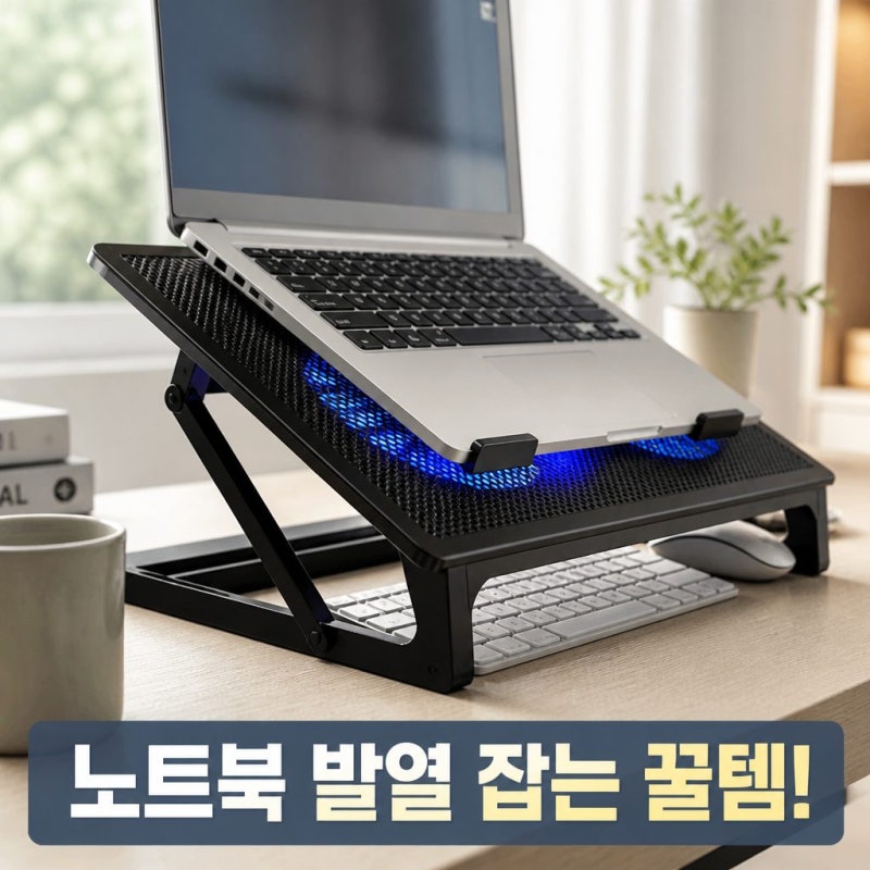 8월 찜통더위 노트북 발열 줄이기! 거치대 추천 및 쿨링 세팅