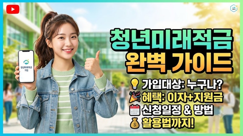 청년미래적금 가입대상,혜택,신청일정 및 방법,활용법