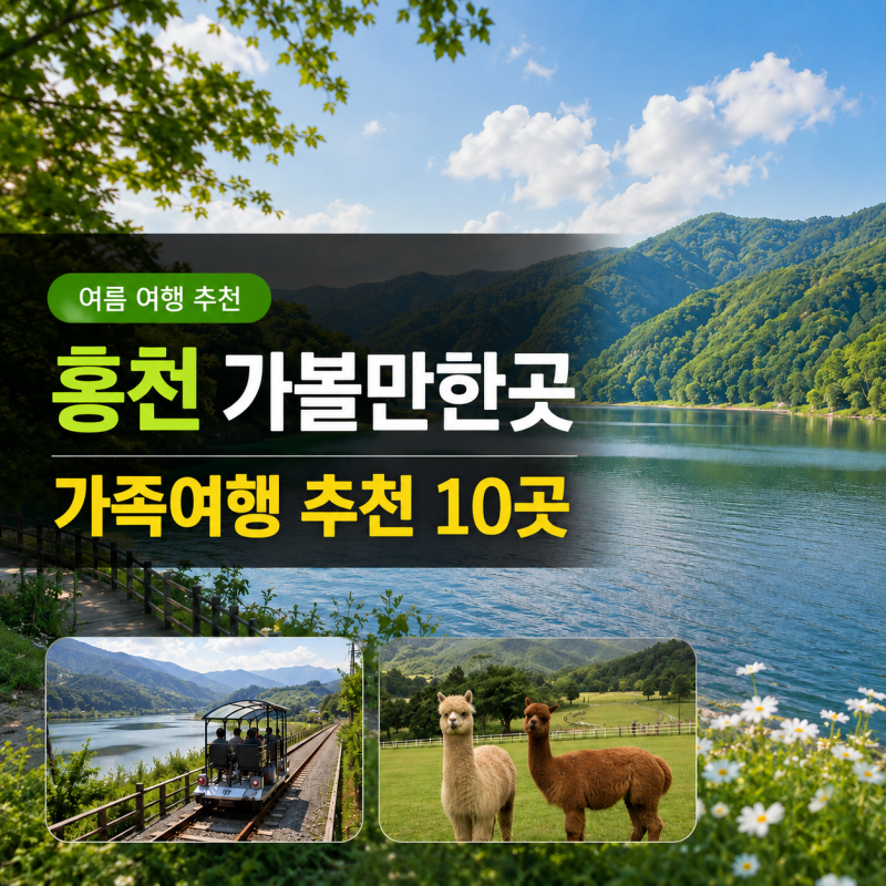 강원도 홍천 가볼만한곳 BEST 10｜계곡·오션월드·알파카월드 여름 여행코스☀️