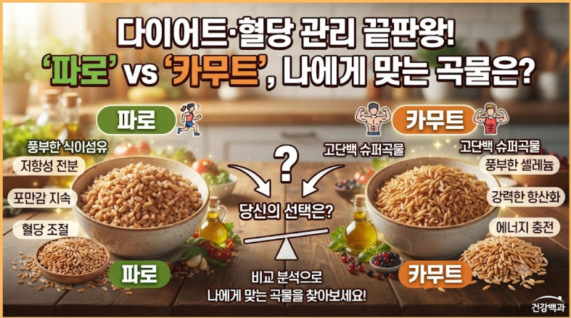 다이어트·혈당 관리에 좋은 '파로'와 '카무트', 나에게 맞는 곡물은?