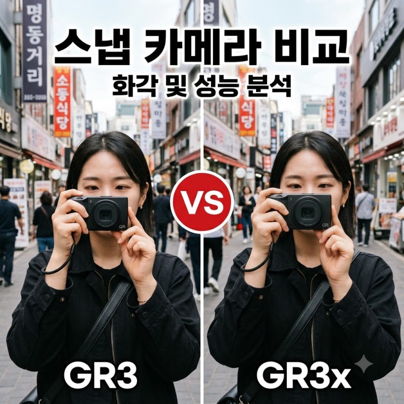 리코 GR3x 구매 가이드 40mm 스냅 카메라 스펙과 HDF 모델 차이