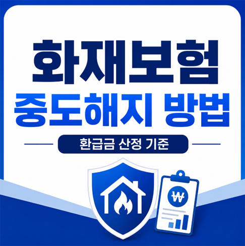 화재보험 중도해지 방법｜환급금 산정 기준