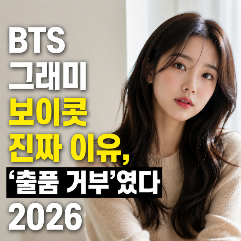 BTS 그래미 보이콧 진짜 이유, '출품 거부'였다 2026