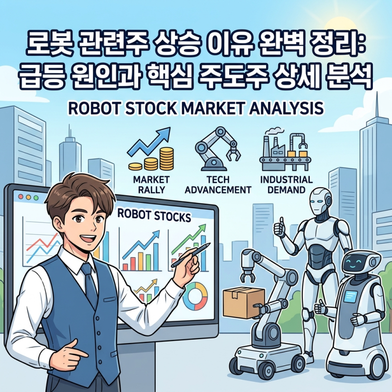 로봇 관련주 상승 이유 완벽 정리: 급등 원인과 핵심 주도주 상세 분석