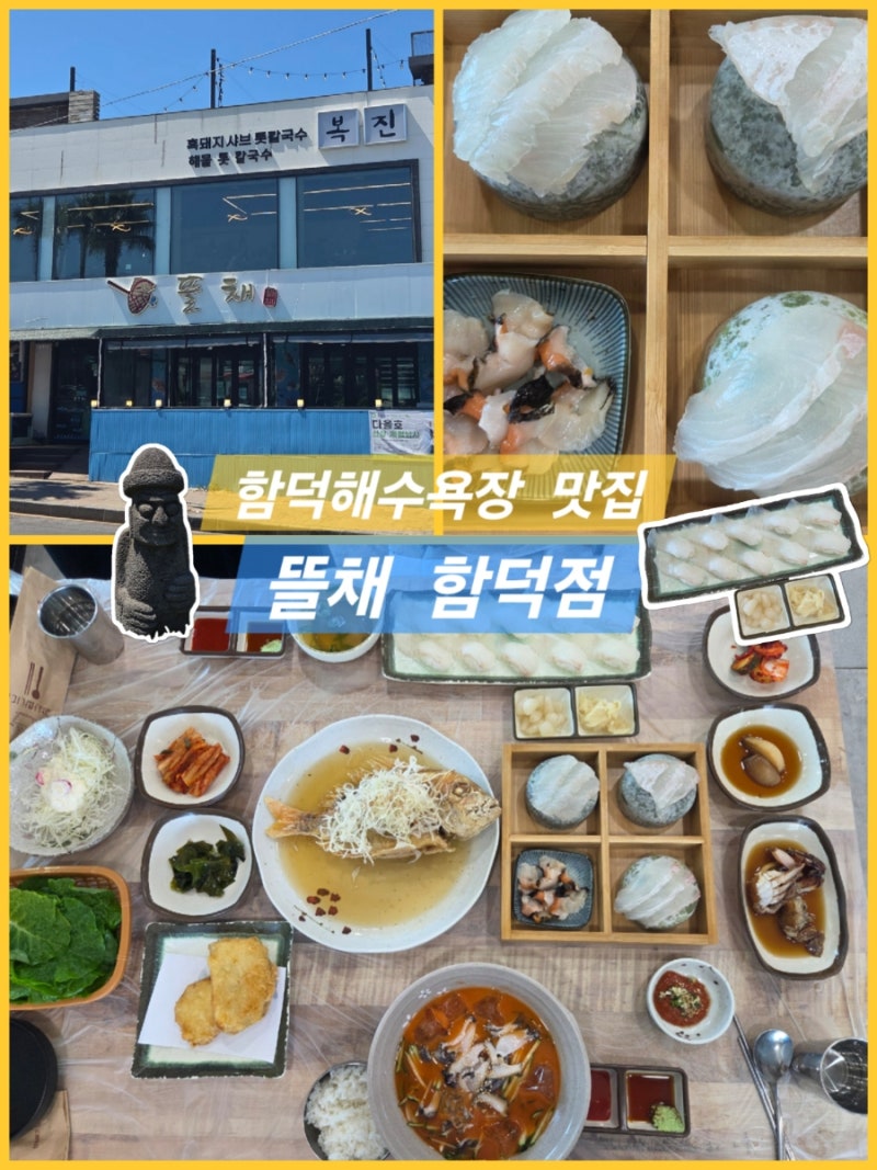 제주 함덕해수욕장 맛집 점심추천 횟집 뜰채 제주함덕점