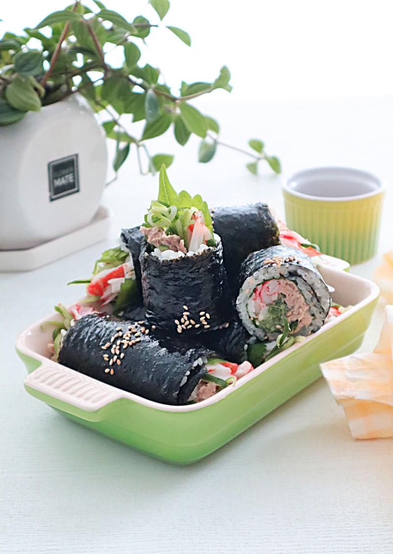 오이김밥 레시피 오이참치김밥 크래미 김밥 만들기