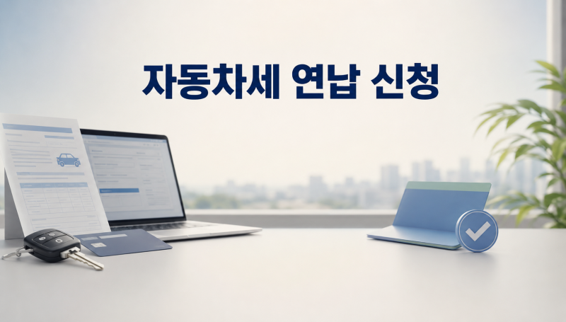 자동차세 연납 신청 위택스 이용 순서와 환급 기준