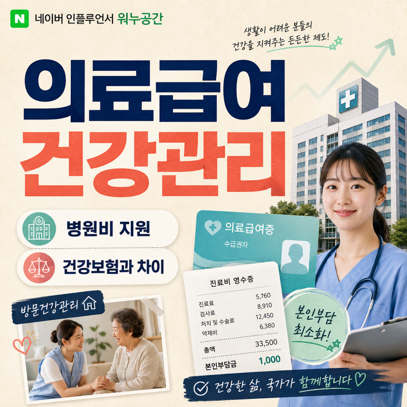 의료급여수급권자란? 병원비 지원과 건강보험 대상자는 무엇이 다를까?