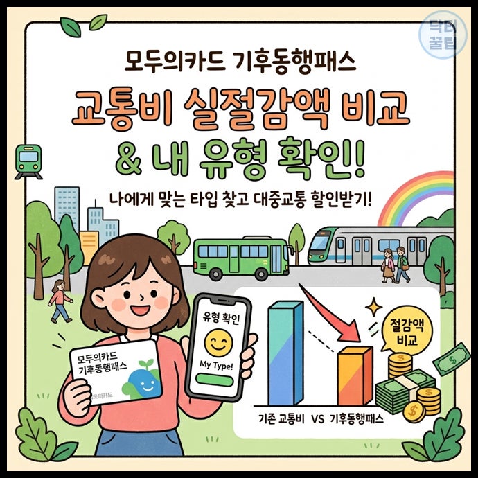 K-패스 모두의카드 vs 기후동행패스 교통비 실제 절감액 비교 및 내 유형 확인 방법