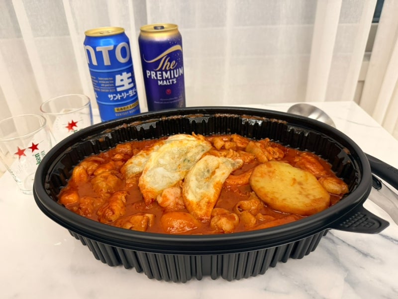 두찜 실비한우곱찜닭엔 어떤 맥주가 어울릴까?｜산토리 프리미엄몰트 vs 생맥주 솔직 비교