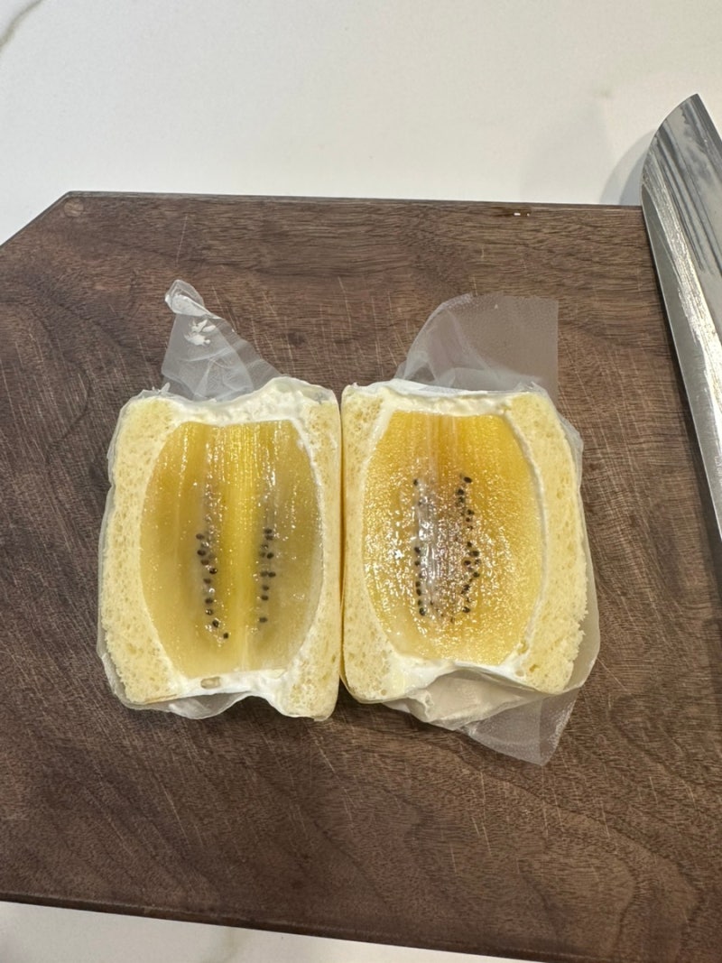 집밥28 과일 산도 간단 레시피 홈카페 산도 만들기 휘핑크림 후르츠산도 만들기 디저트