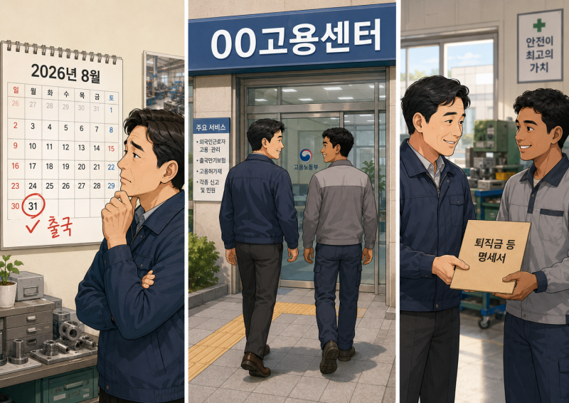 외국인근로자 귀국 시 준수사항