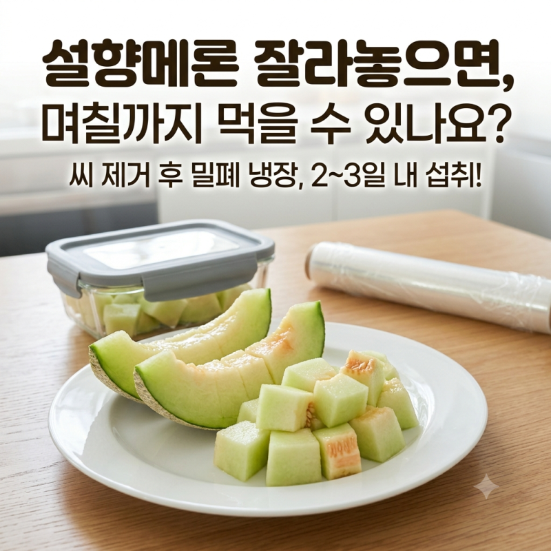 설향메론 잘라놓으면 며칠까지 먹을 수 있나요?