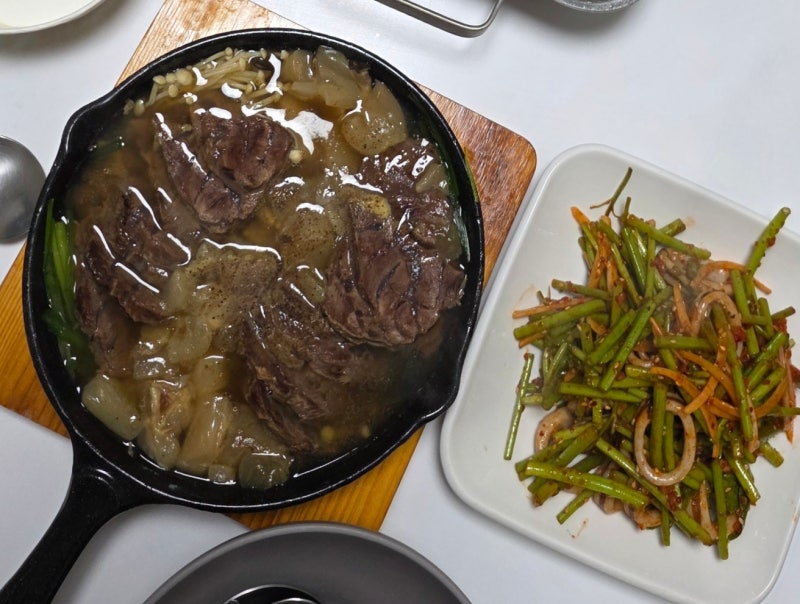 압력솥 활용! 쫄깃 쫀득 아롱사태 알스지 수육
