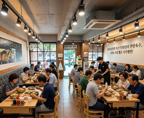 진주육전밀면 정관점 사진 2
