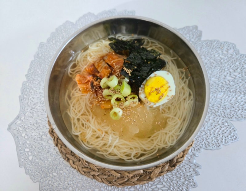 김치말이국수 레시피 냉면육수 활용 소면 삶는 법 시간