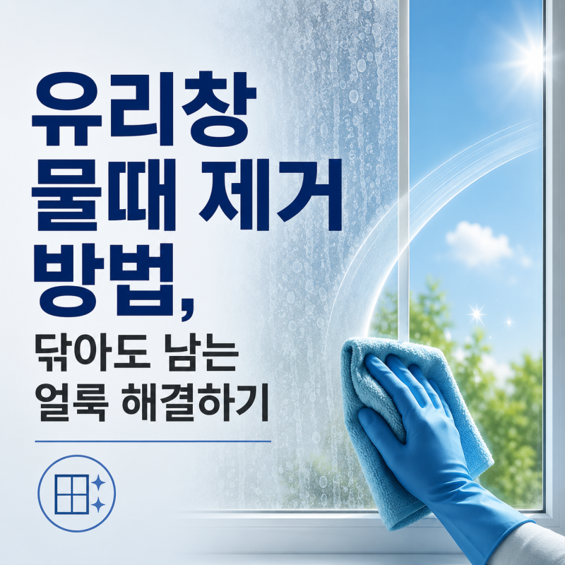 유리창 물때 제거 방법, 닦아도 남는 얼룩 해결하기