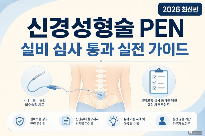 신경성형술(PEN) 실비 청구, 시술 전 꼭 알아야 할 7가지 (2026)
