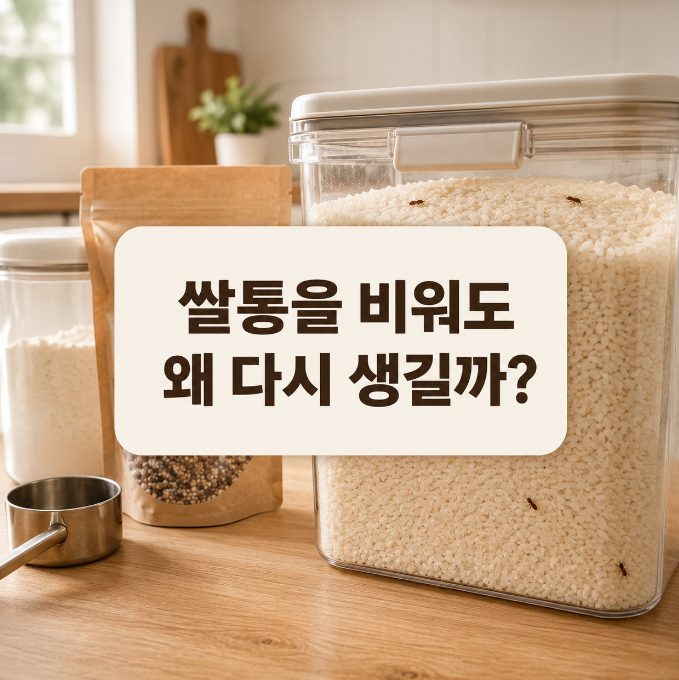 쌀벌레 없애는 법, 쌀통만 비우면 다시 생겨요
