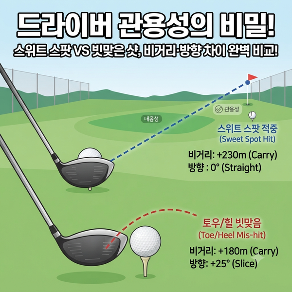 드라이버 관용성, 이것이 바로 미스 샷을 살리는 마법입니다!