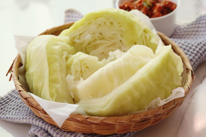 양배추 찌는법 찌는시간 참치쌈장까지 다이어트 양배추 요리