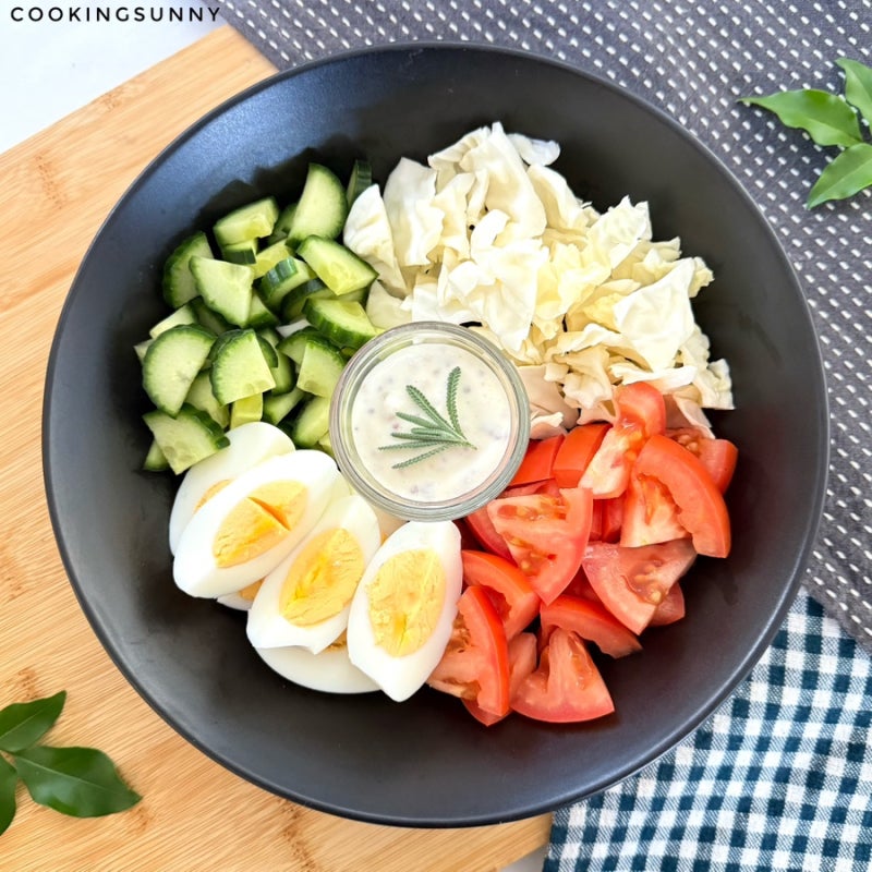 그릭요거트 소스가 정말 맛있는 다이어트 토마토 오이 계란 요거트 샐러드 만들기 다이어트....