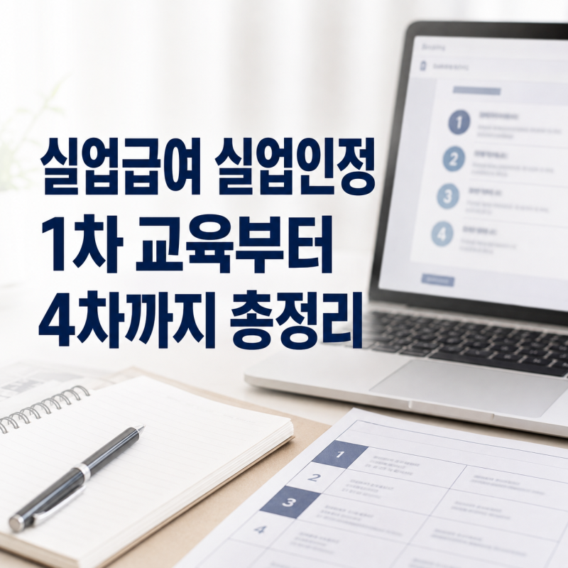 실업급여 실업인정ㅣ1차 교육부터 4차까지 뭐가 다를까 (2026)
