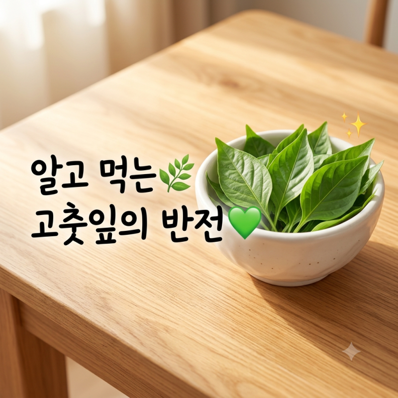 고춧잎 효능, 영양 성분과 먹는 법 주의사항 정리