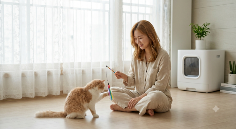 고양이 자동 화장실 냄새 단점, 1년 차 집사가 찾은 4가지 악취 해결법